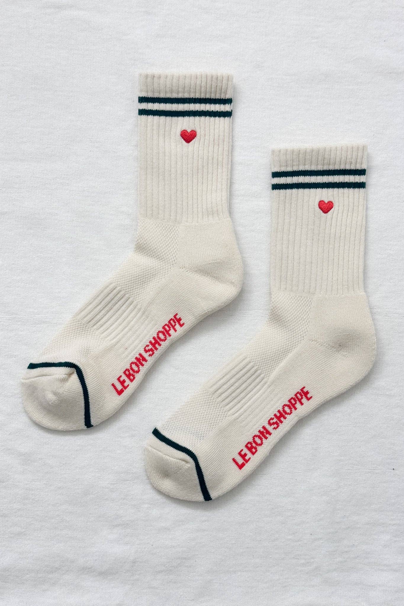 Le Bon Shoppe Embroidered Boyfriend Socks