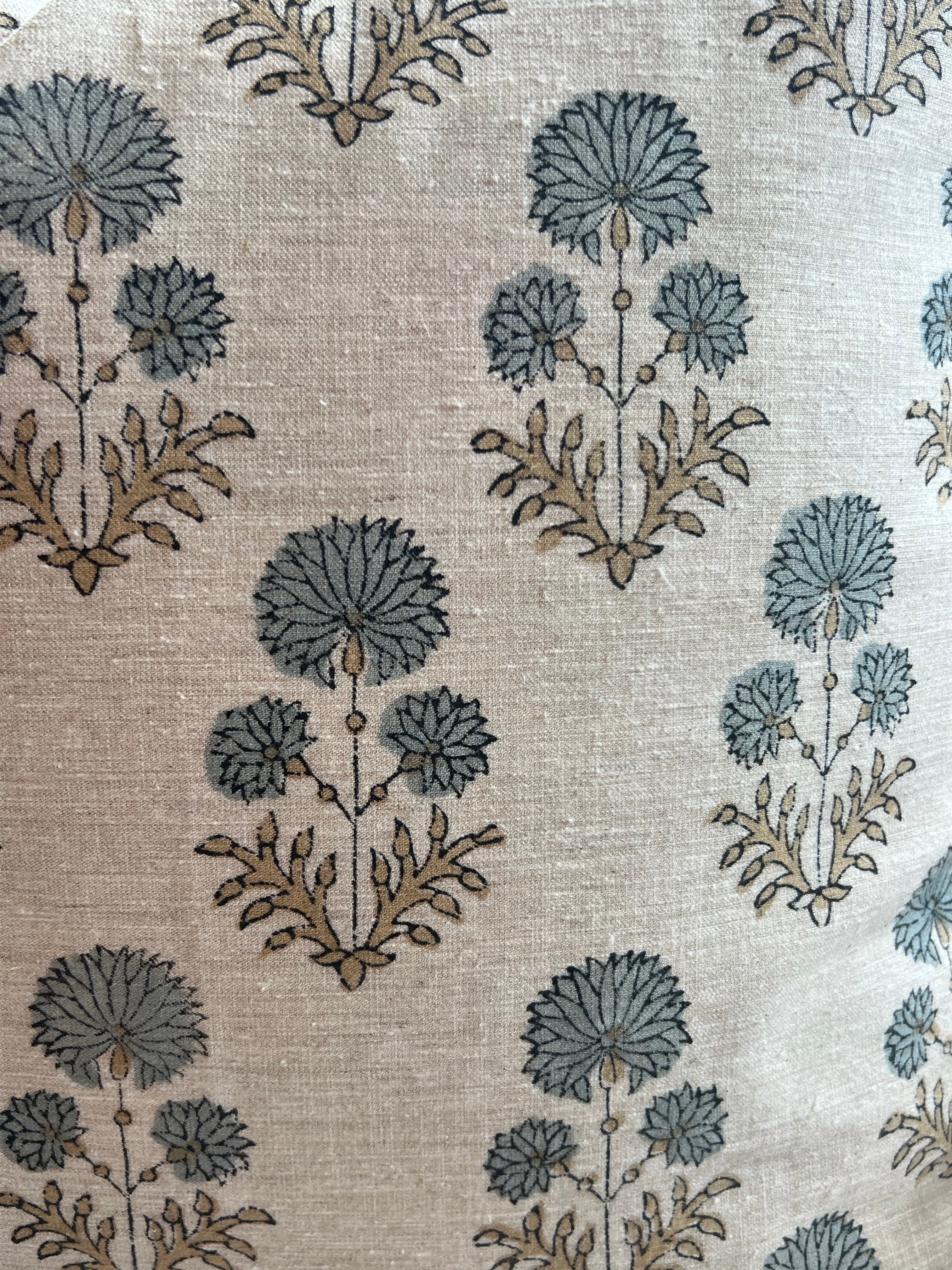 Linen Pillow Cover with Insert - Rishi 22x22