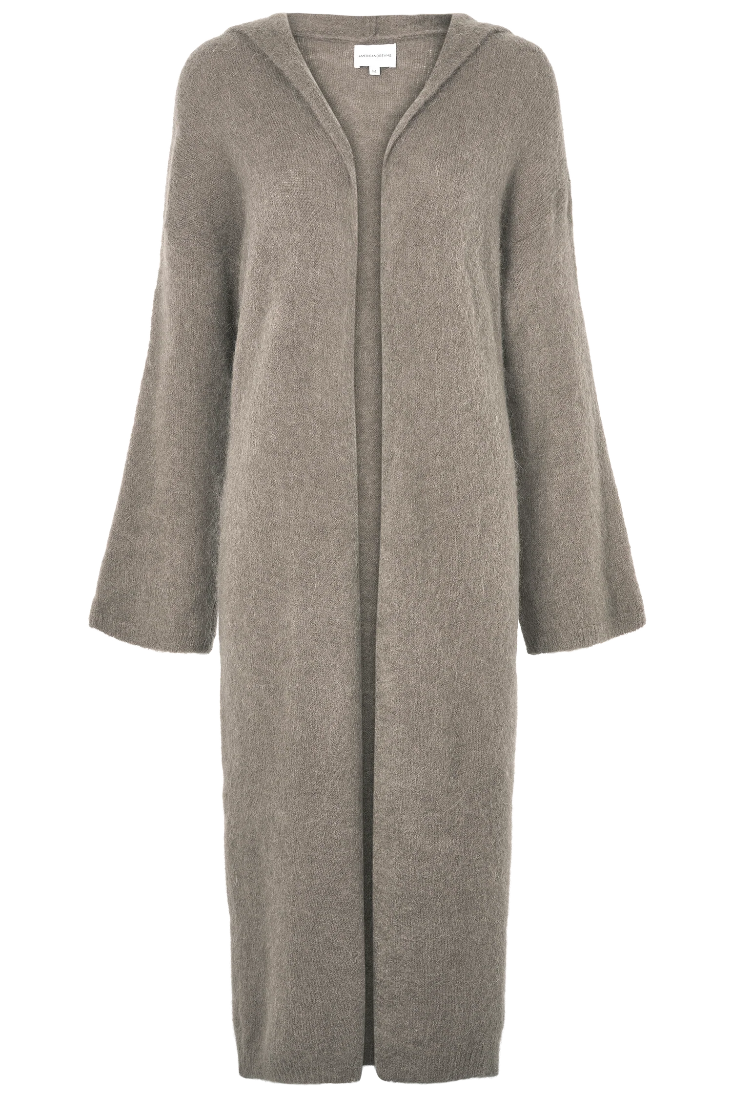 American Dreams June Long Alpaca Sweater With Hood