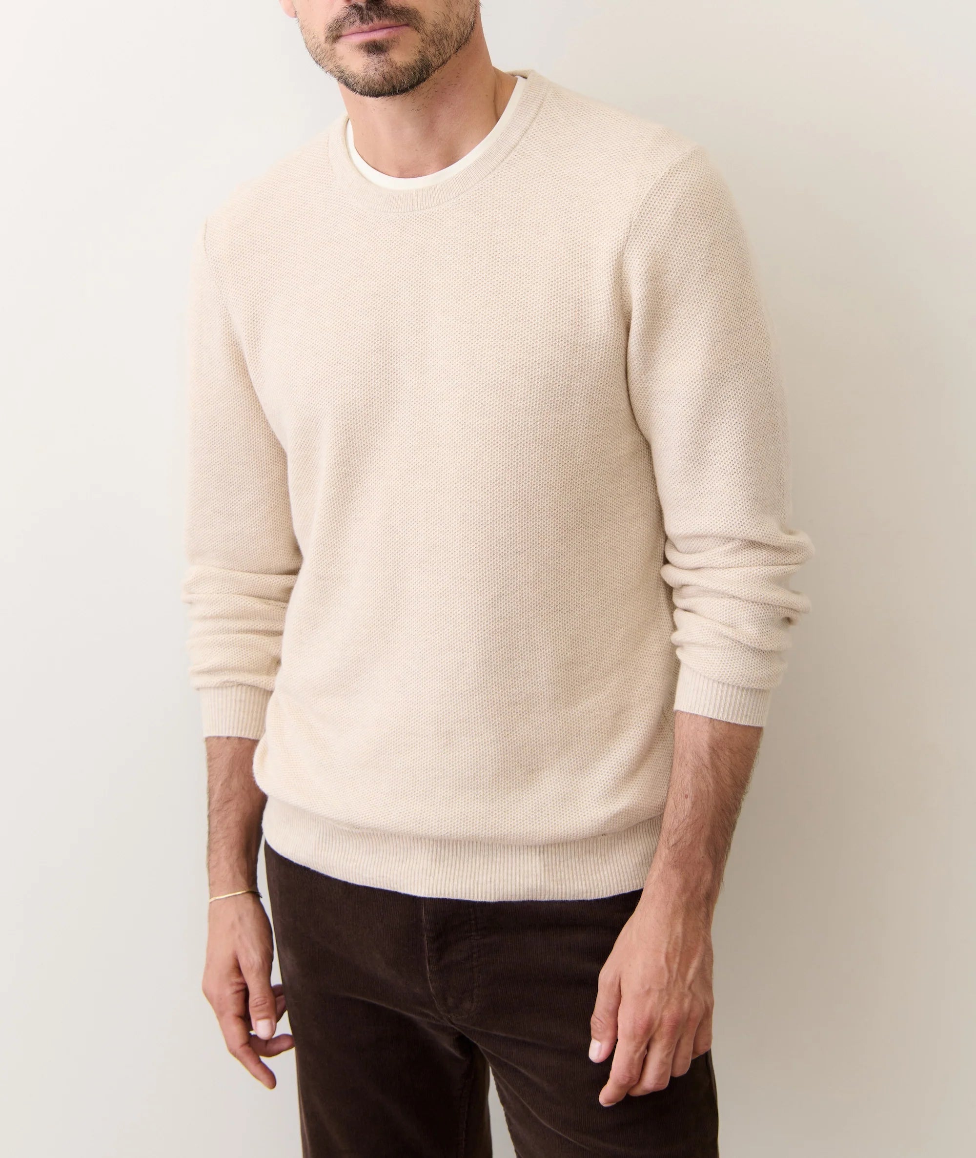 Marine Layer Sweater Tee - Angora