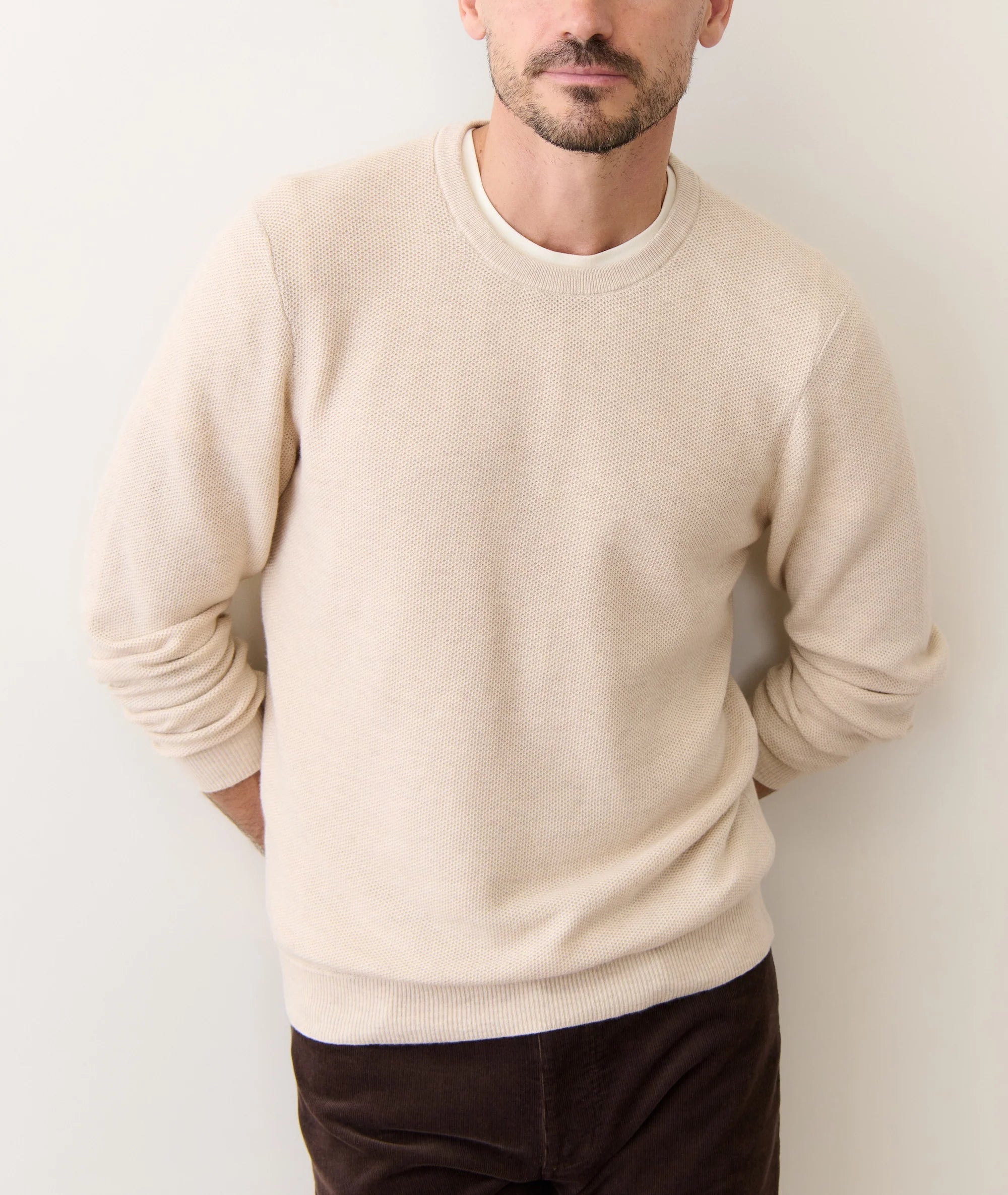 Marine Layer Sweater Tee - Angora