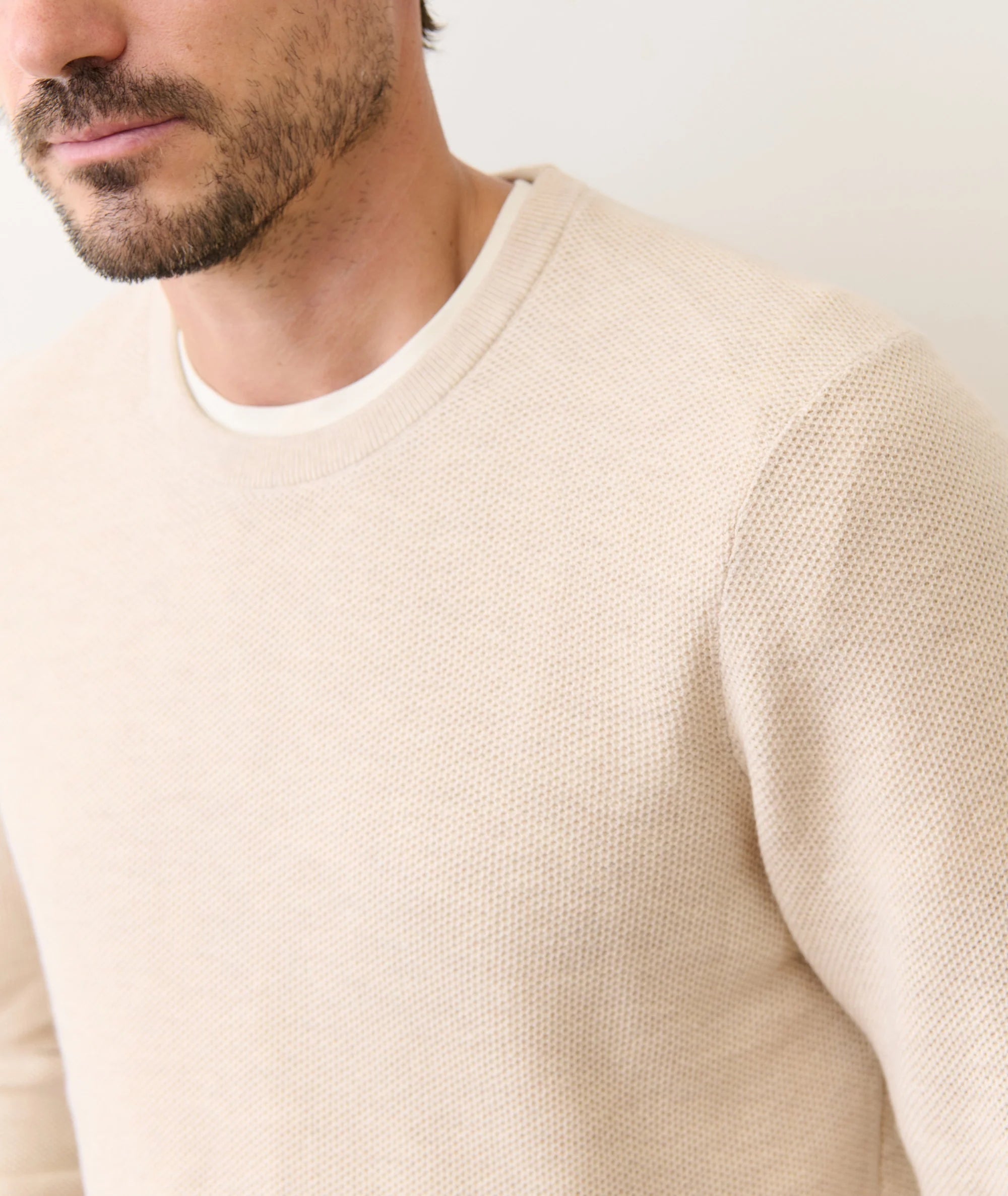 Marine Layer Sweater Tee - Angora