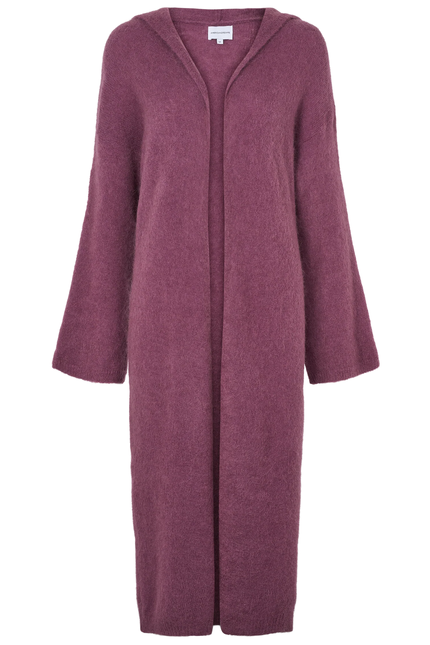 American Dreams June Long Alpaca Sweater With Hood