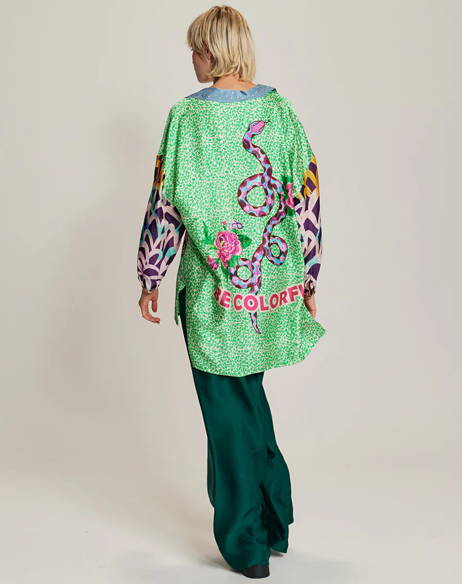 ME369 Chloe Shipibo Oversized Shirt