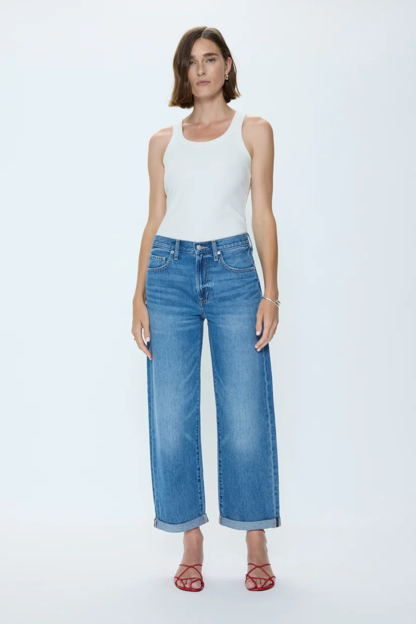 Pistola Donny Rolled Hem Boyfriend Jean