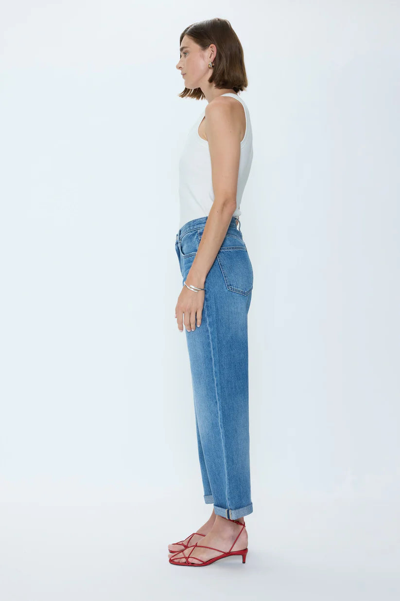 Pistola Donny Rolled Hem Boyfriend Jean