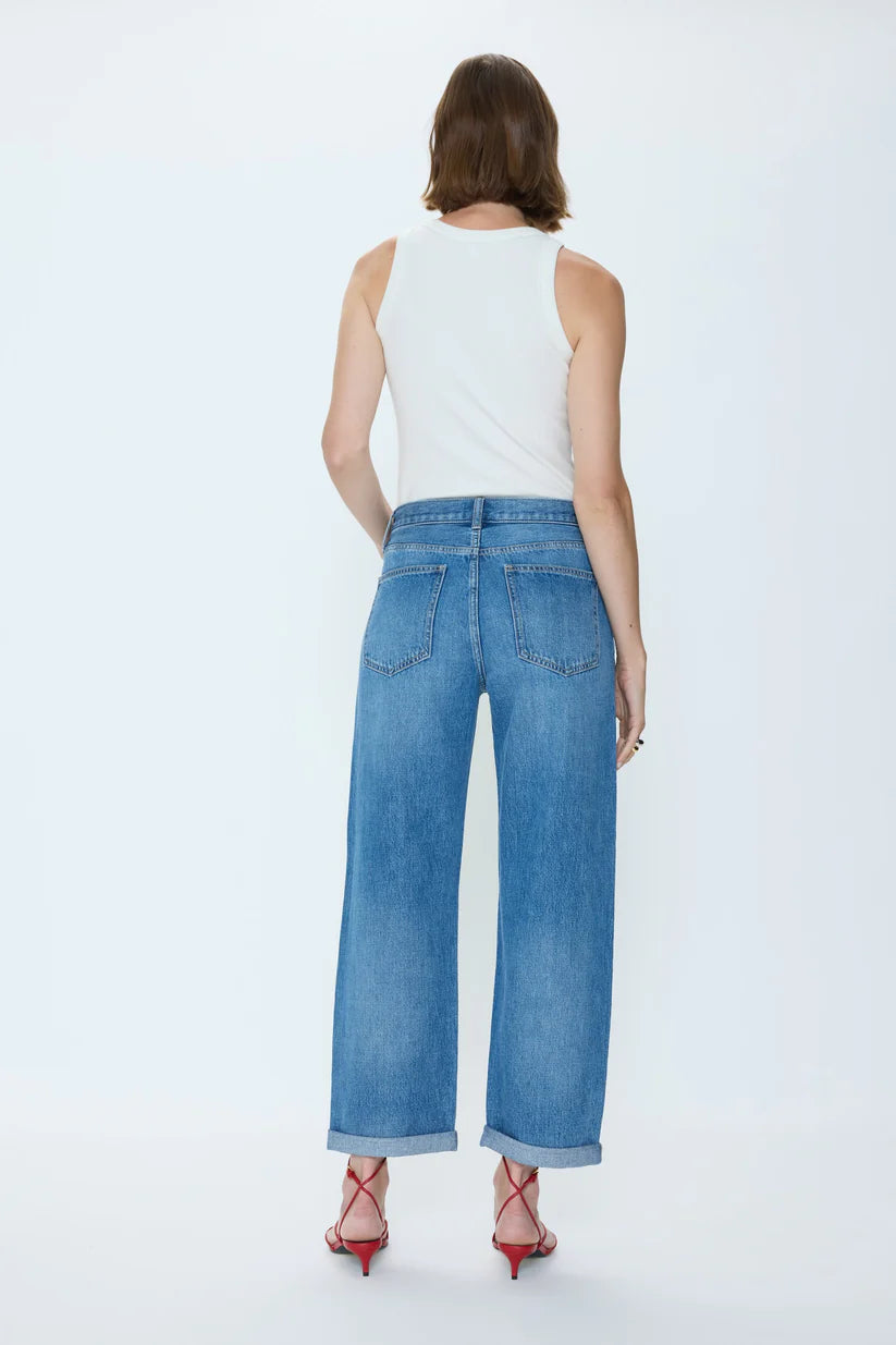 Pistola Donny Rolled Hem Boyfriend Jean