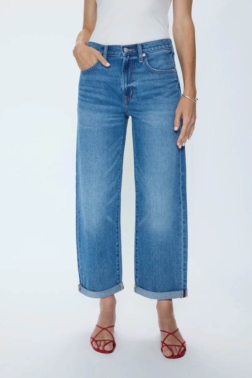 Pistola Donny Rolled Hem Boyfriend Jean