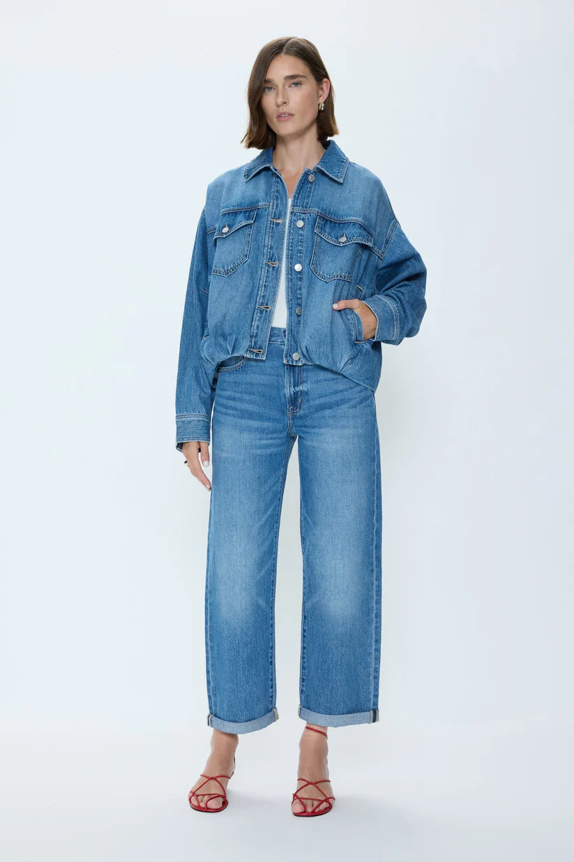 Pistola Donny Rolled Hem Boyfriend Jean
