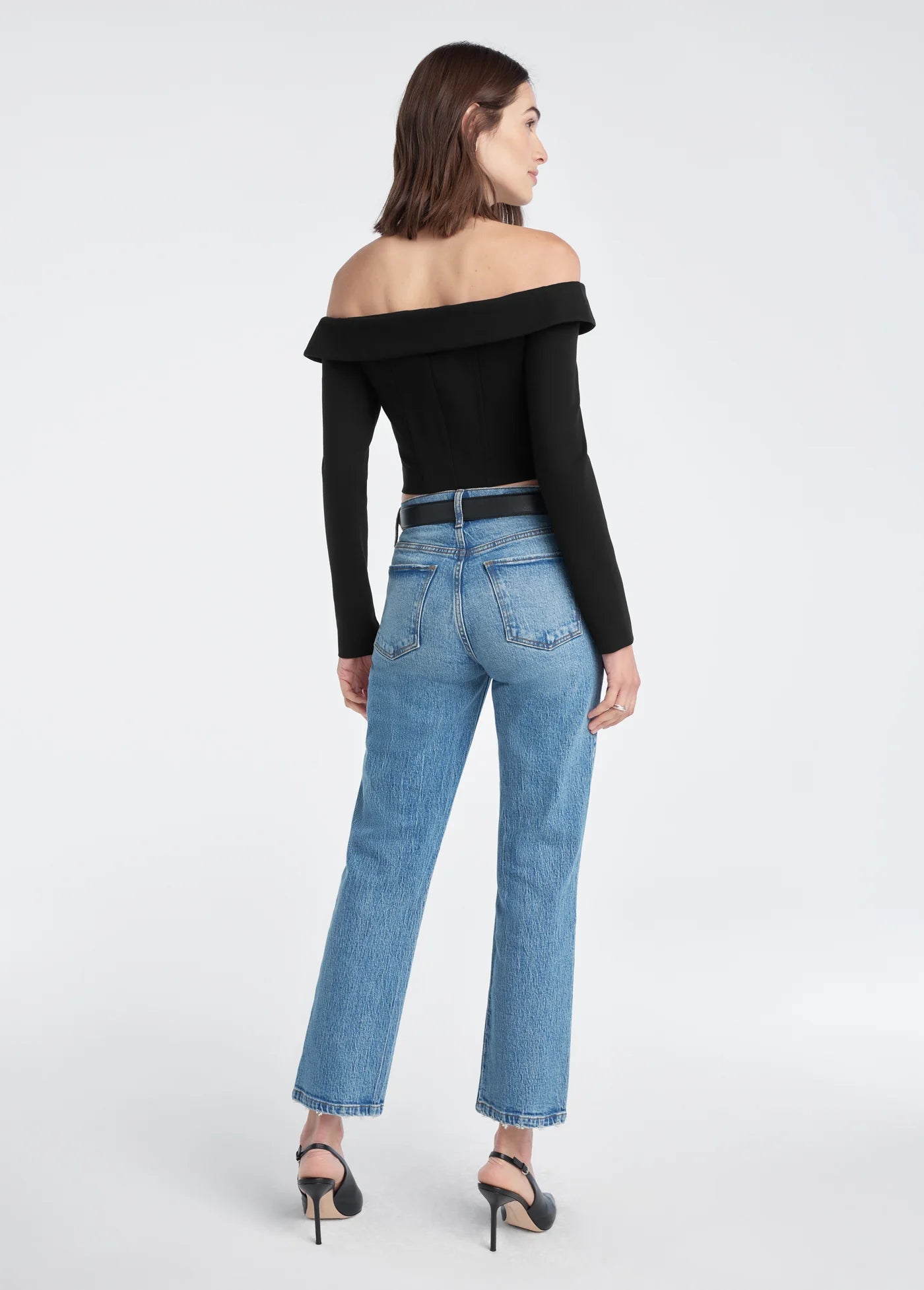 Favorite Daughter the Dot Mid Rise Straight Jean