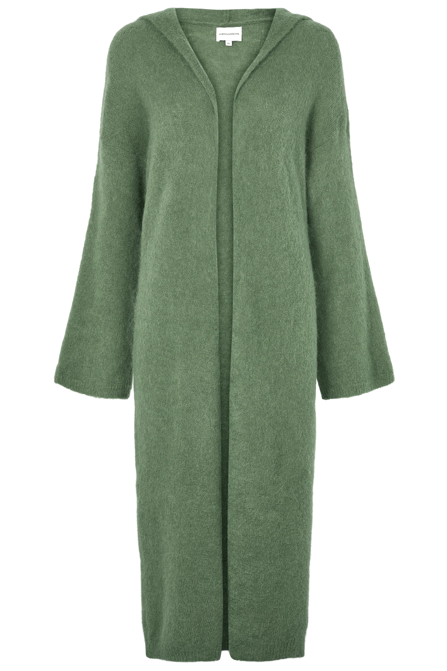 American Dreams June Long Alpaca Sweater With Hood