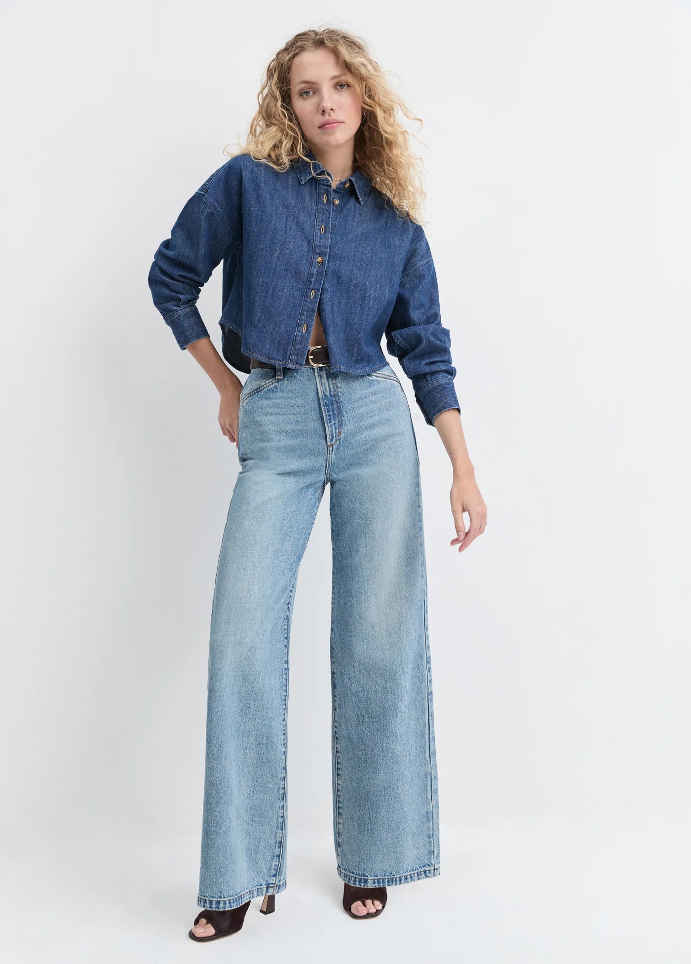 Favorite Daughter Crop Ex-Boyfriend Shirt