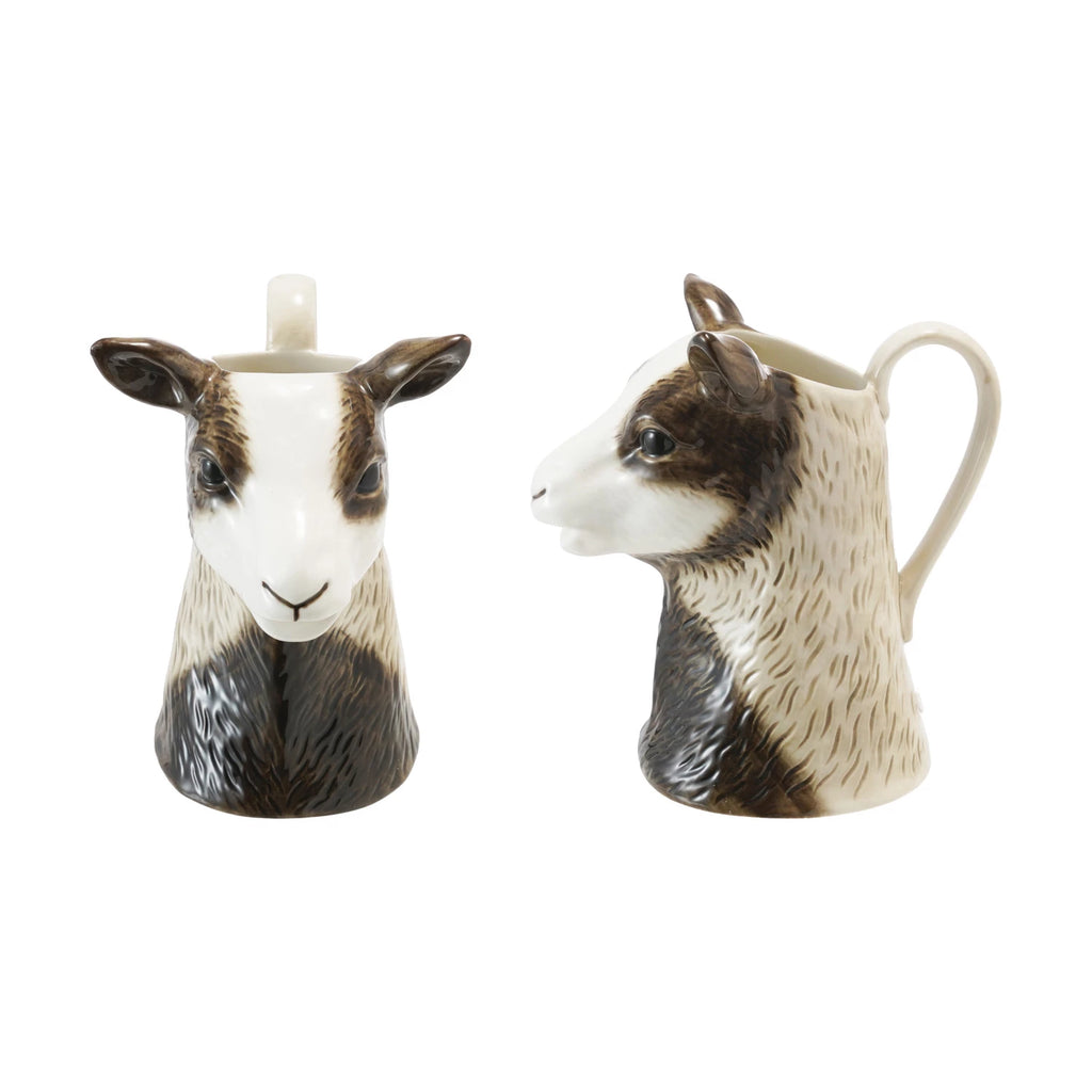 Stoneware Goat Shaped Pitcher