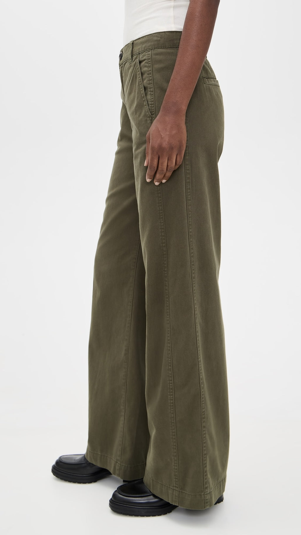 Pistola Jadyn Seamed Low Slung Palazzo
