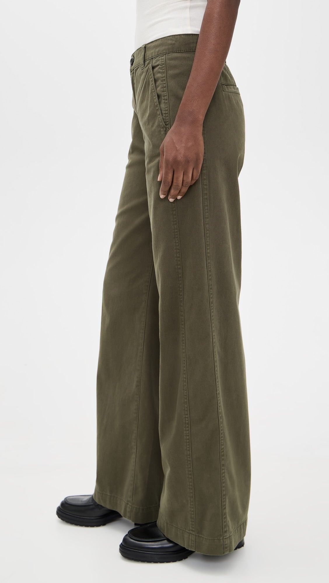 Pistola Jadyn Seamed Low Slung Palazzo