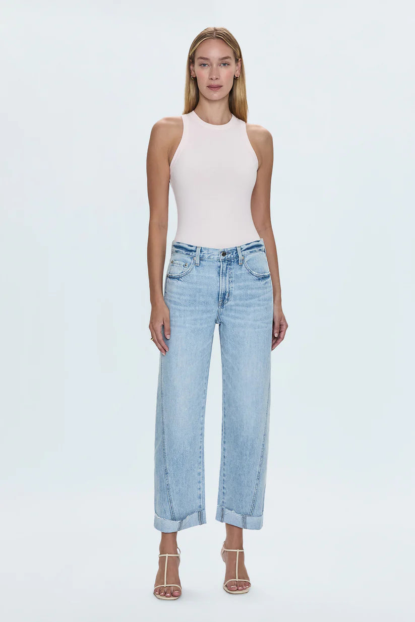 Pistola Kacey Mid Rise Cuffed Boyfriend Jean - Berkeley
