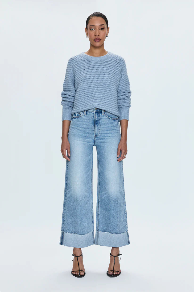 Pistola Lana Crop Cuffed High Rise Ultra Wide Leg Crop