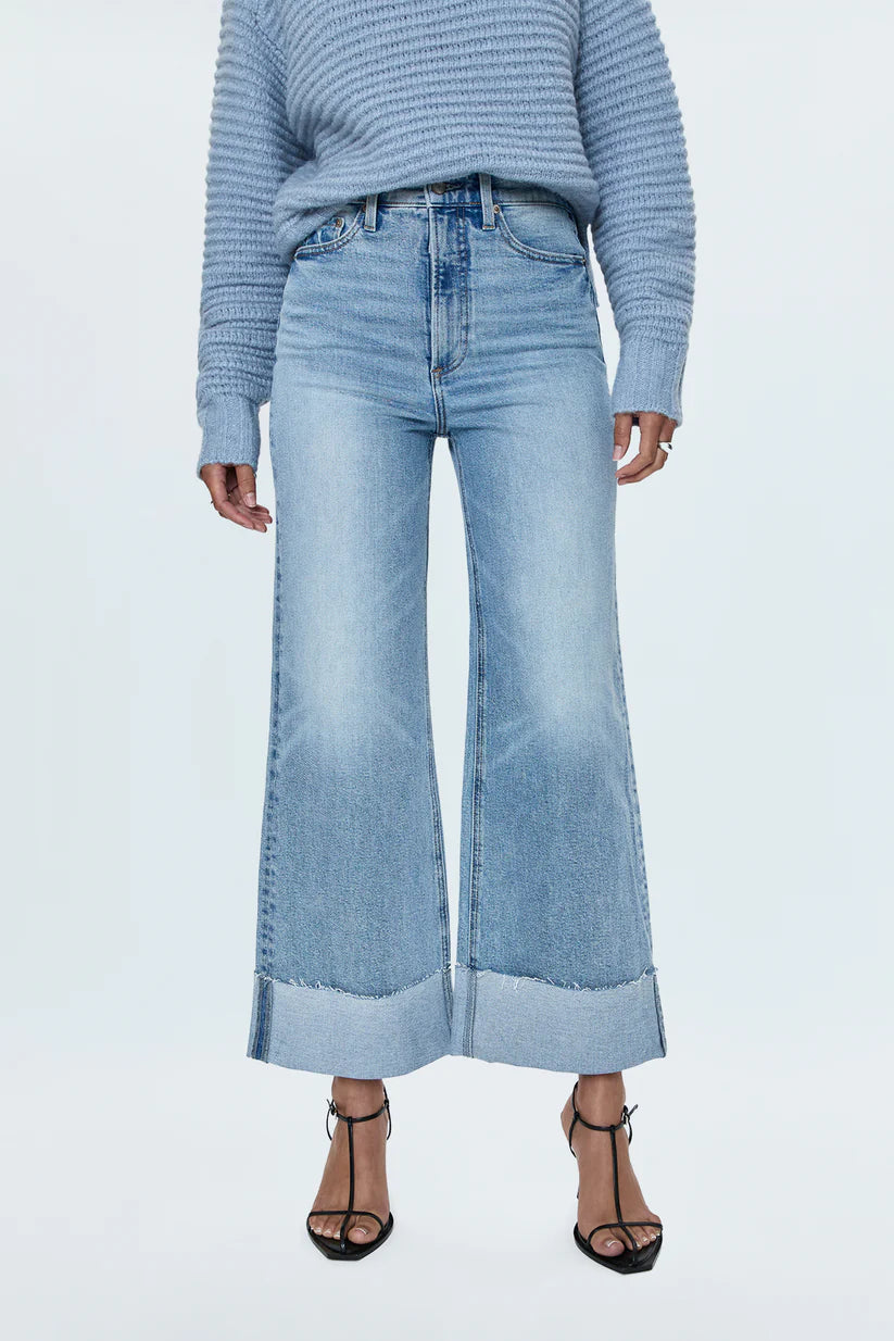 Pistola Lana Crop Cuffed High Rise Ultra Wide Leg Crop