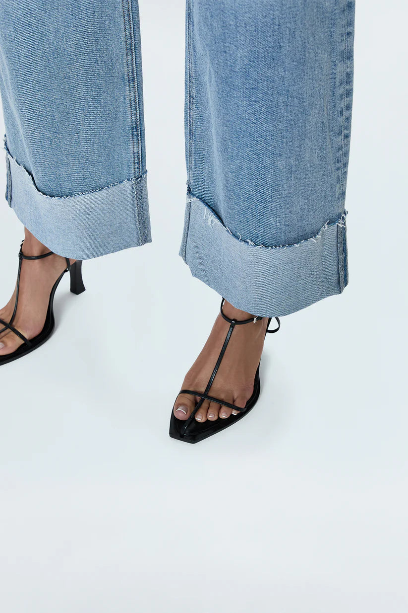 Pistola Lana Crop Cuffed High Rise Ultra Wide Leg Crop