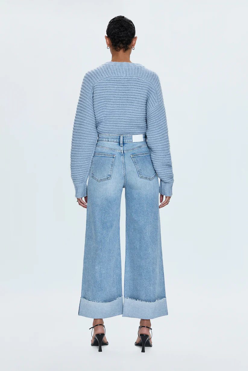 Pistola Lana Crop Cuffed High Rise Ultra Wide Leg Crop