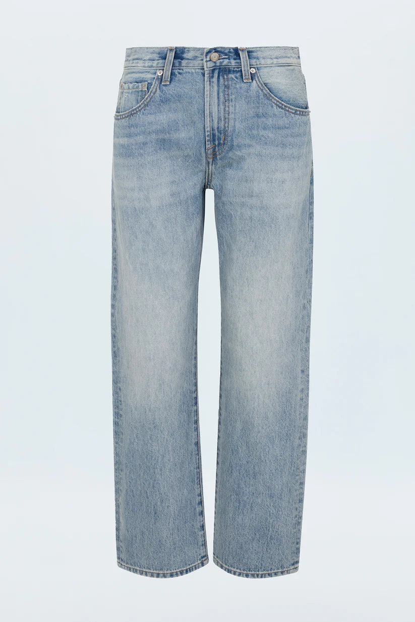 Pistola Lexi Mid Rise Bowed Straight Jean
