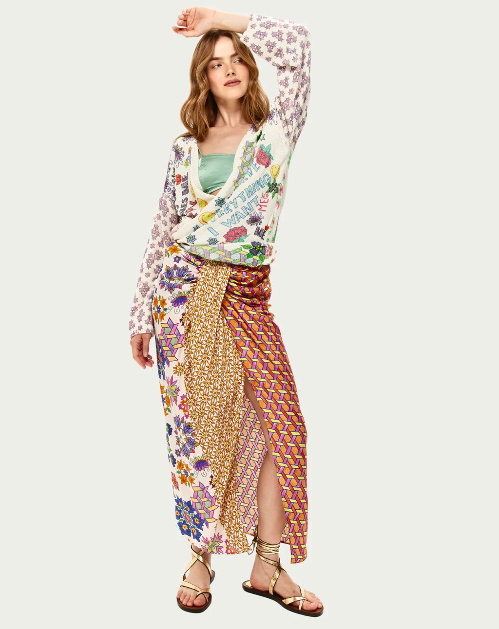 Me369 Luna Tie Front Skirt