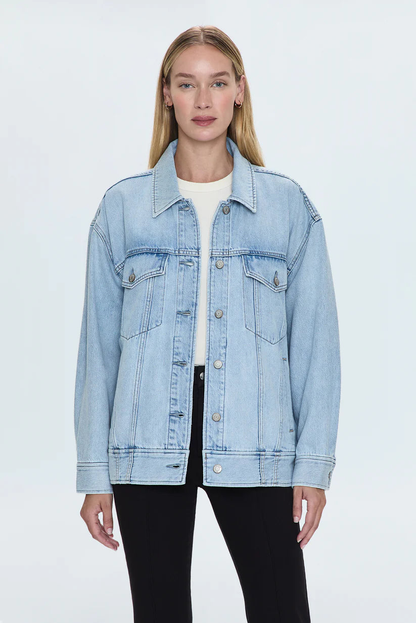 Pistola Rowan Boyfriend Trucker Denim Jacket - Chateau