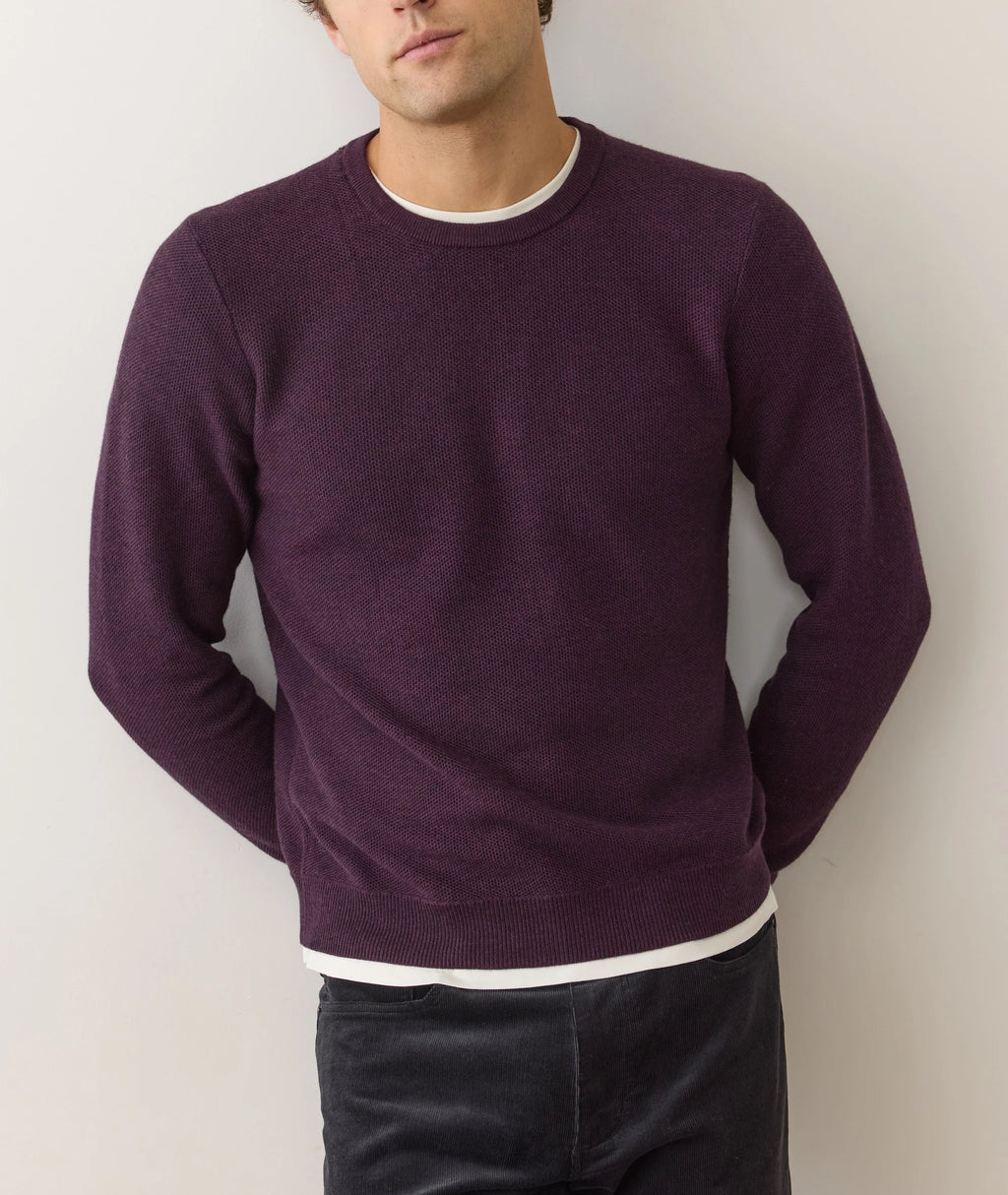 Marine Layer Sweater Tee - Sangria