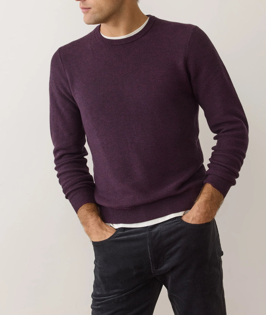 Marine Layer Sweater Tee - Sangria