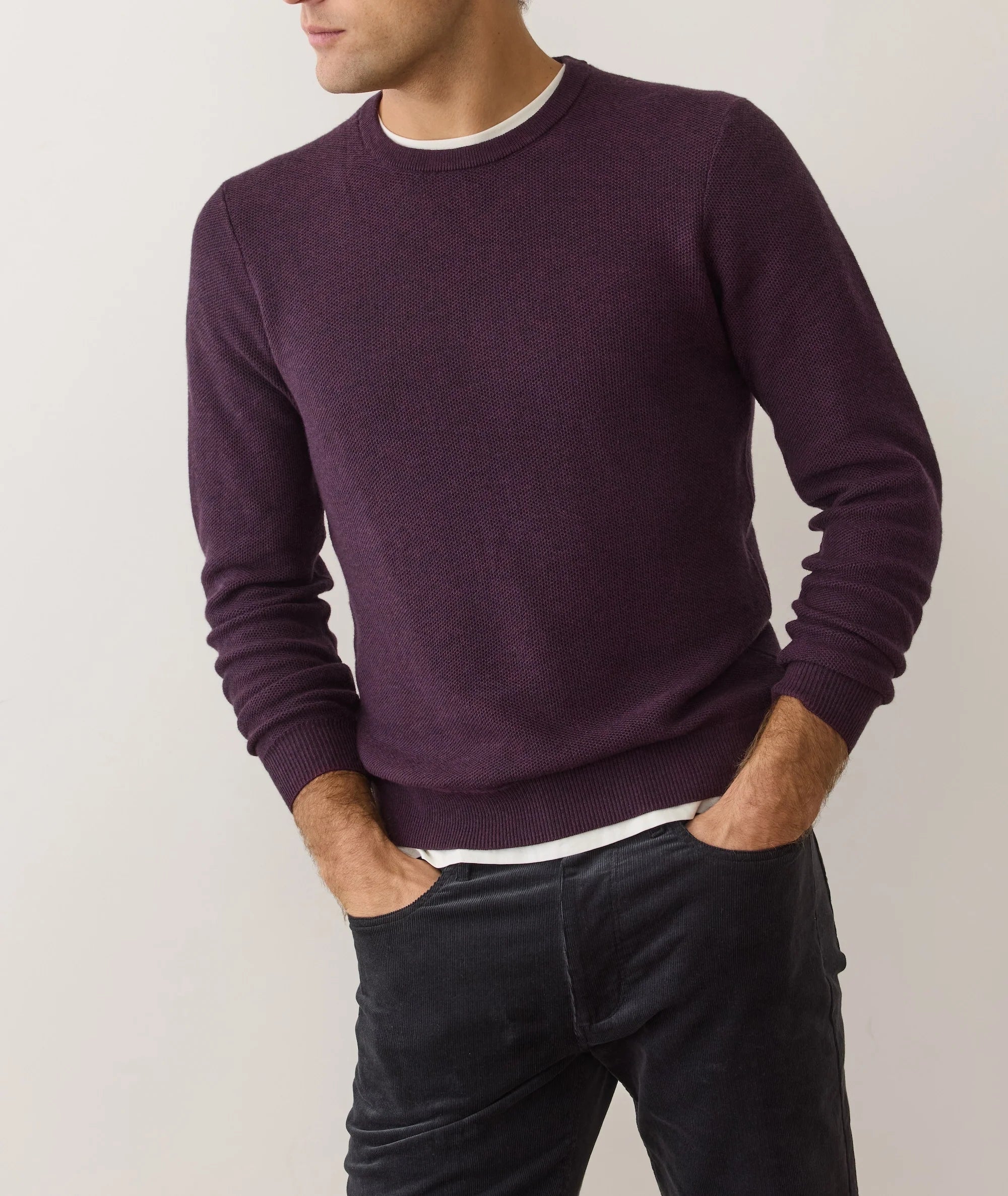 Marine Layer Sweater Tee - Sangria