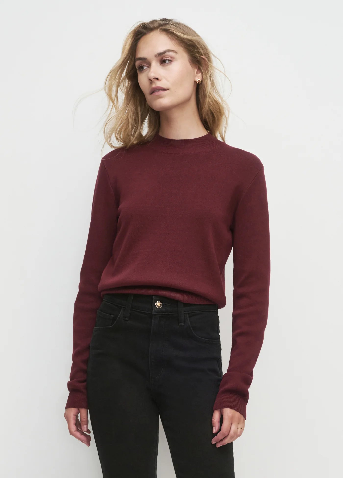 Favorite Daughter Long Sleeve Whitney Top - Vino