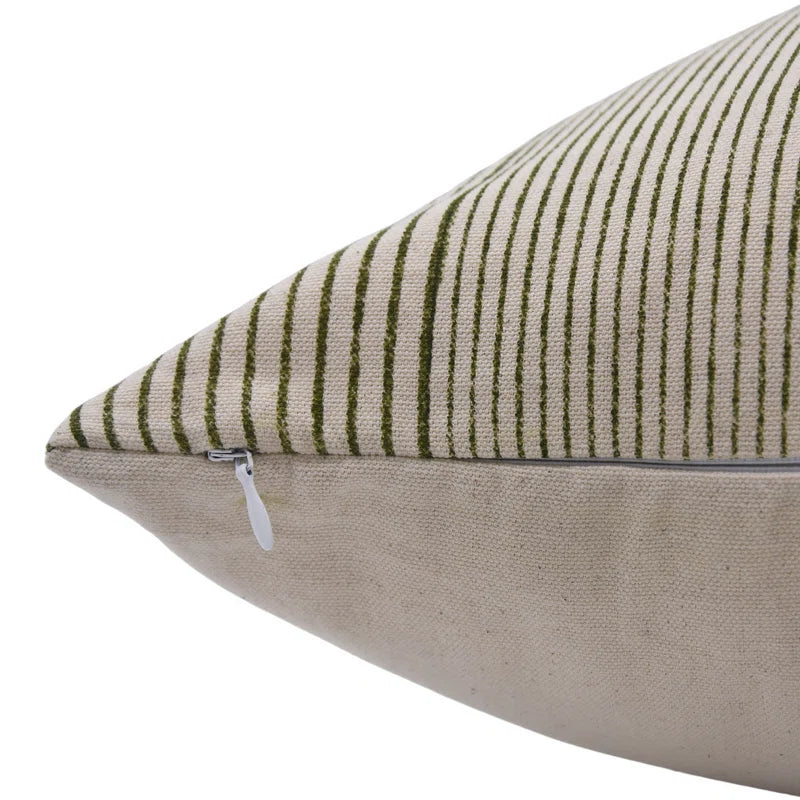 Linen Pillow Cover with Insert - Stripe 22x22